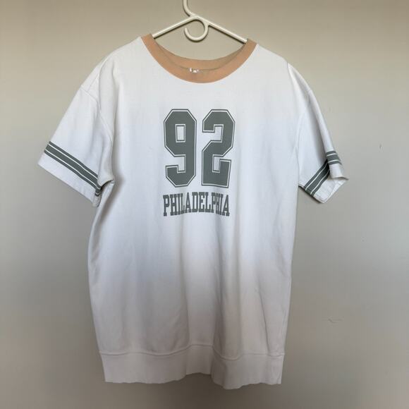 Anthropologie Daily Practice Sporty Tee Dress Medium Mini Philadelphia Lounge - Picture 2 of 9